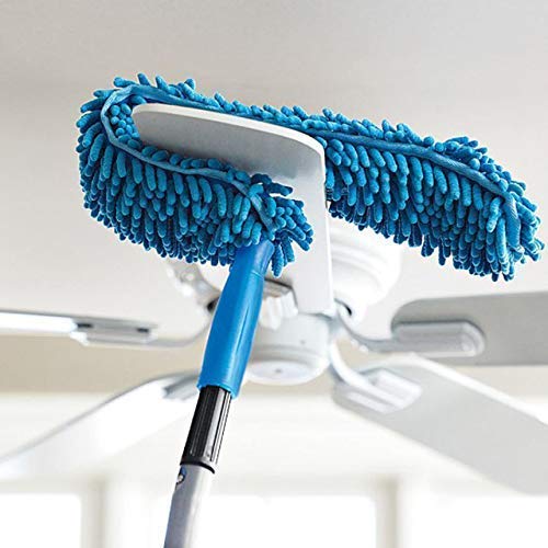 Flexible Fan Cleaning Duster for Multi-Purpose Cleaning of Home, Kitchen, Car, Office with Long Rod